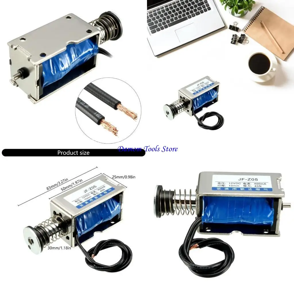 57BE Pull Type Solenoid Electromagnet DC12V/24V 5N Travel 10mm Linear Solenoid