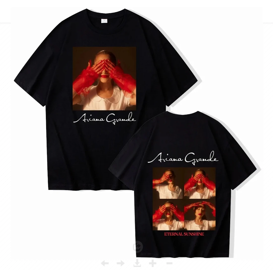 Ariana Grande Eternal Sunshine 2024 T-Shirts Unisex Harajuku O-Neck Short Sleeve Shirts P!nk Fans Gift