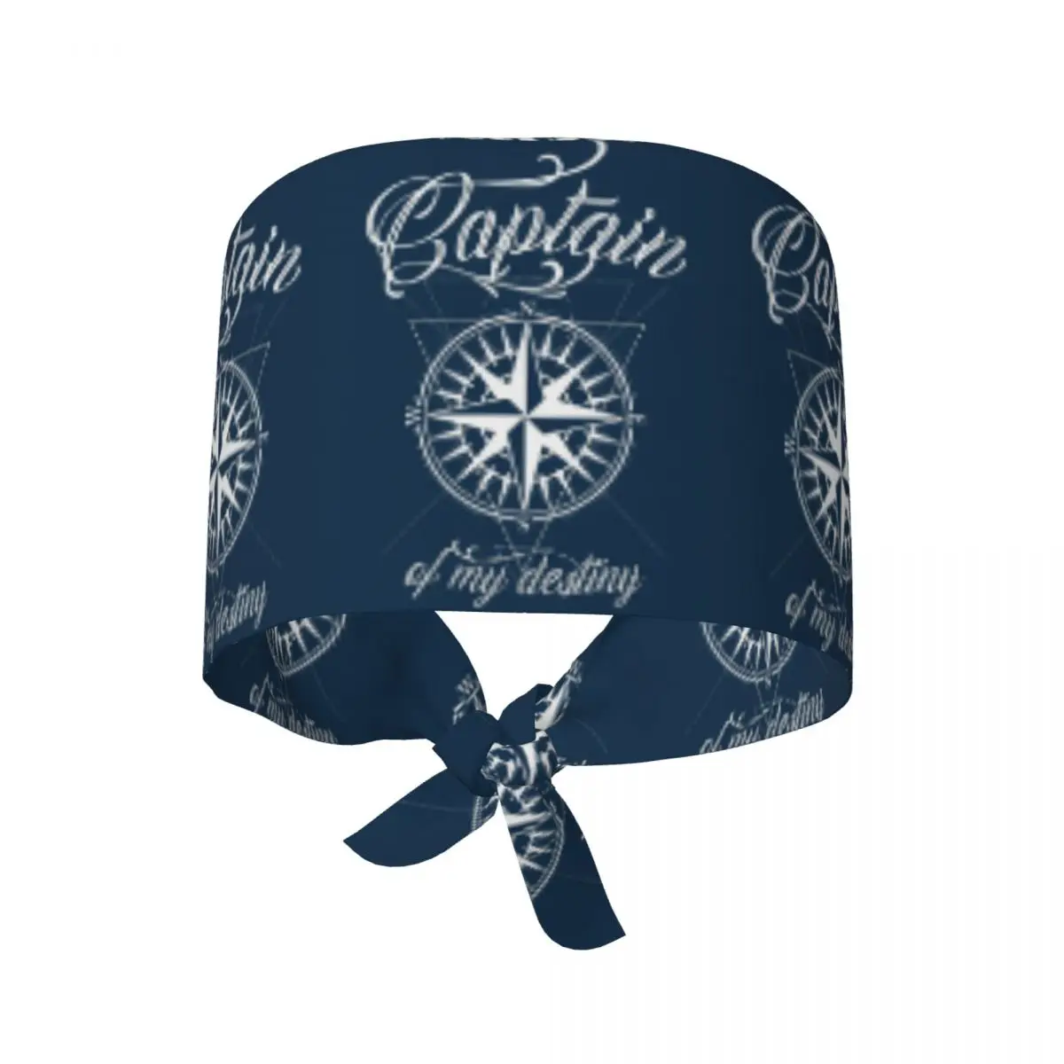 Nautical Compass Captain Anchor Boat Scrub Hat Doctor Working Surgical Cap Men Women Adjustable Nursing Caps for Dentist