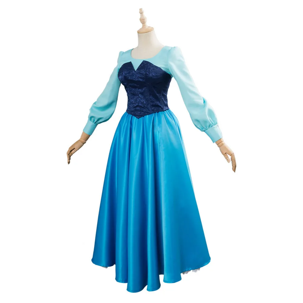Ariel Princess Costume Dress Gown Cosplay For Girls Halloween Carnival Costumes