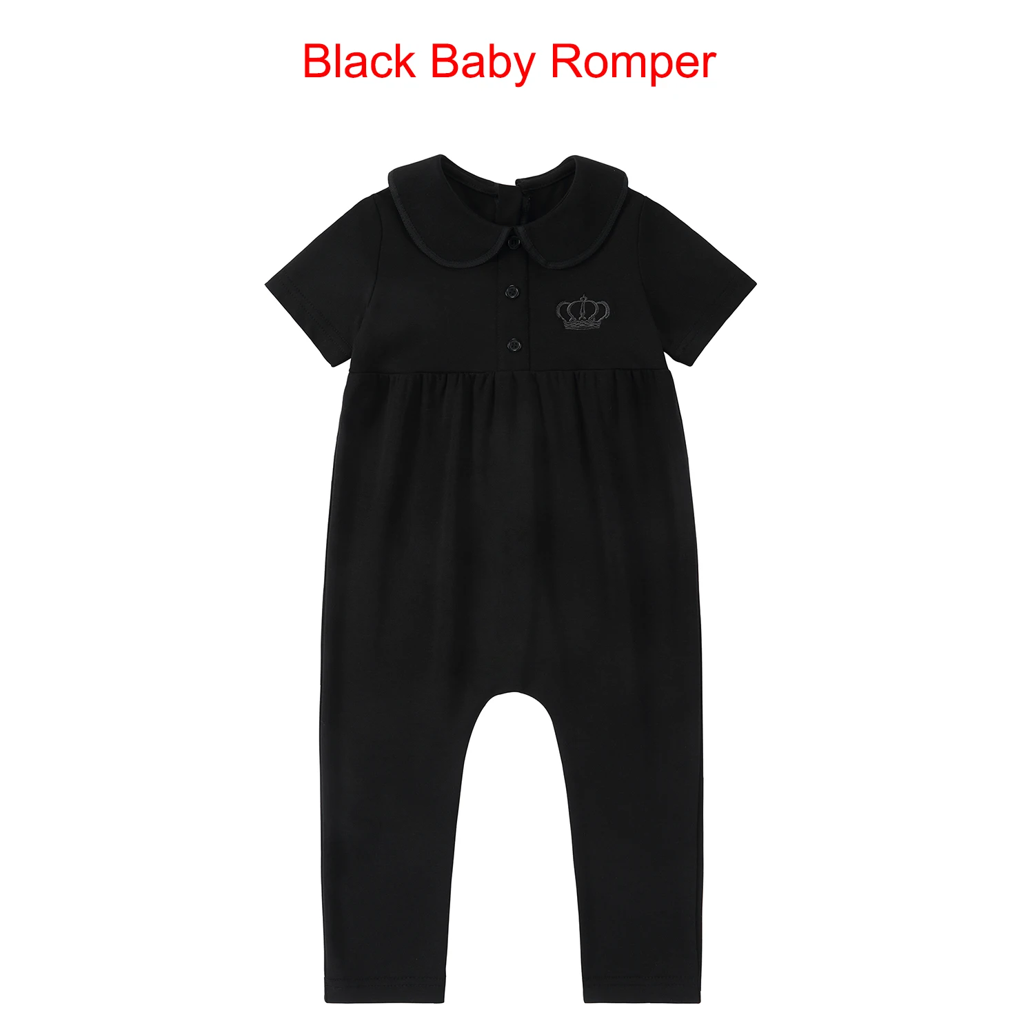 Robe Collection – Black Baby Romper