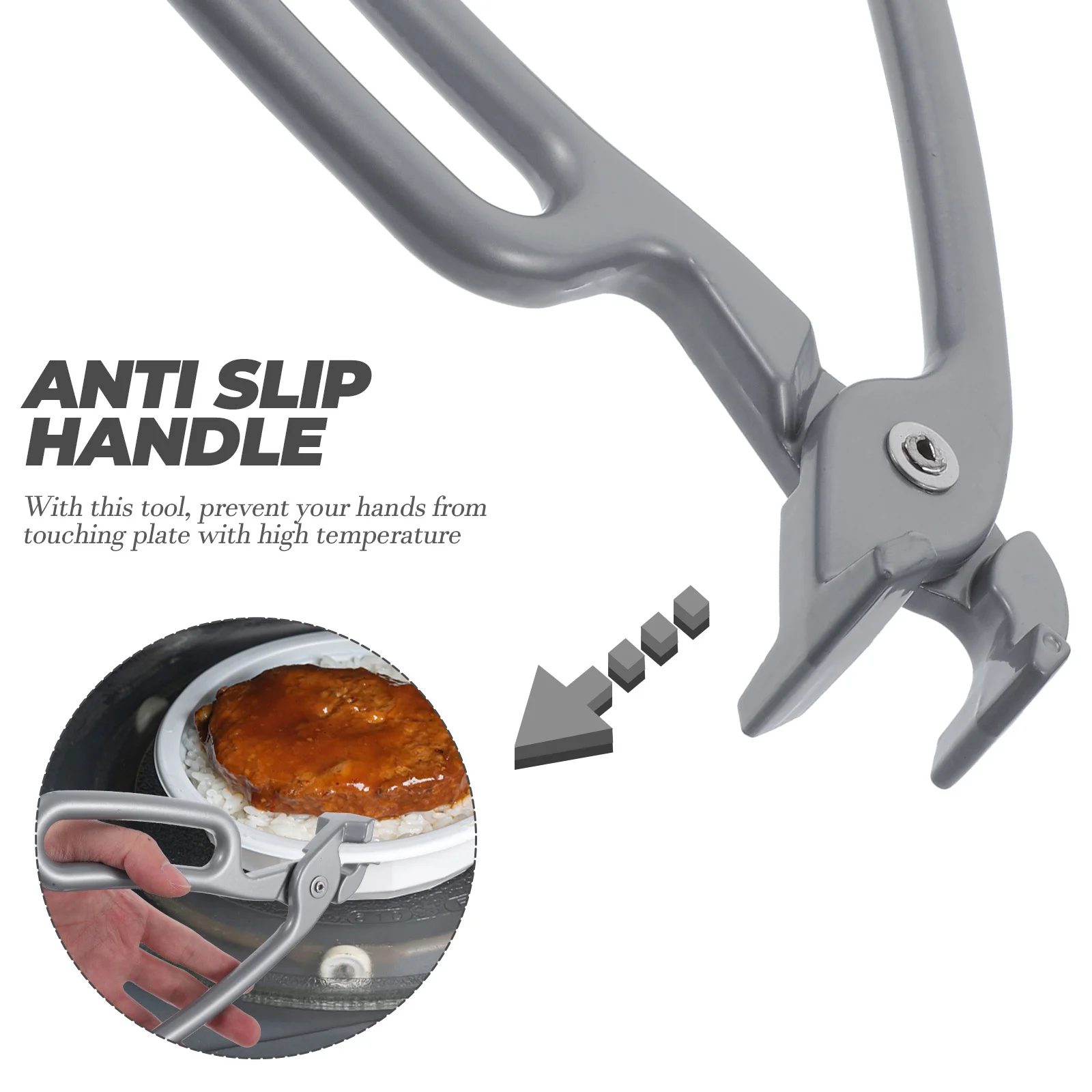 

Aluminum Alloy Pot Clamp Bowl Clamp Heavy Duty Heat Protection Clip Hot Dish Plate Bowl Lifter Kitchen Tool Plate Clip