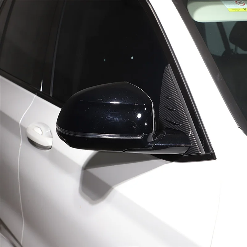 قوية لسيارات BMW X3 G01 2018-2022 مرآة الرؤية الخلفية للسيارة نافذة جانبية سبويلر غطاء مثلث ملحقات الكسوة-ABS