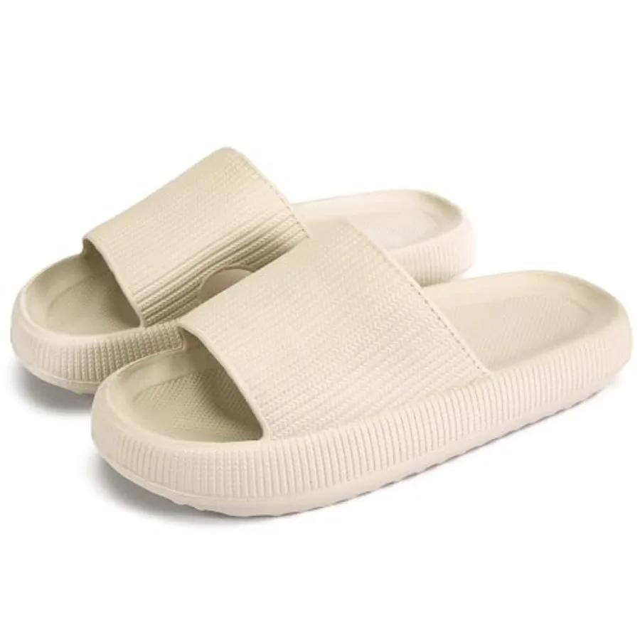 

Cloud Slippers for Women and Men, Pillow House Slippers Shower Shoes Indoor Slides Bathroom Sandals, Ultimate Comfort, Lightwei