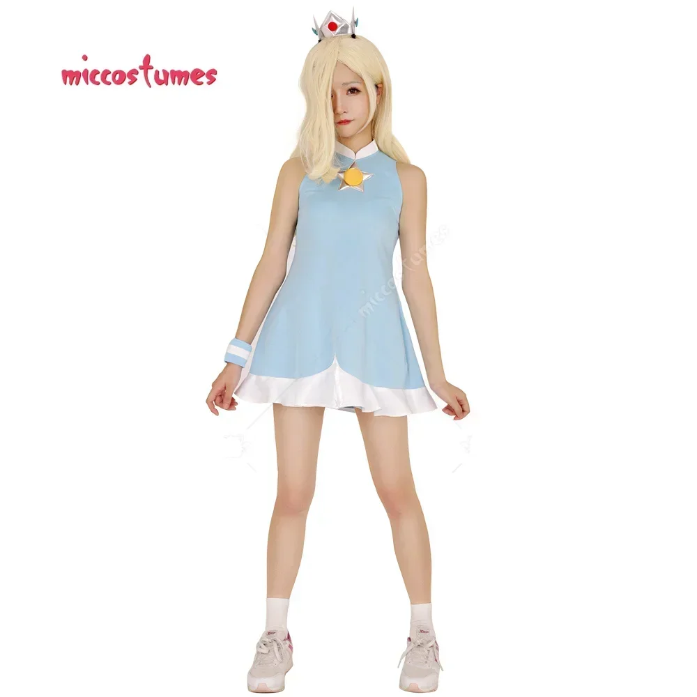 

Miccostumes Women's Anime Princess Tennis Cosplay Costume Dress and Crown for Princess Tennis Cosplay costume