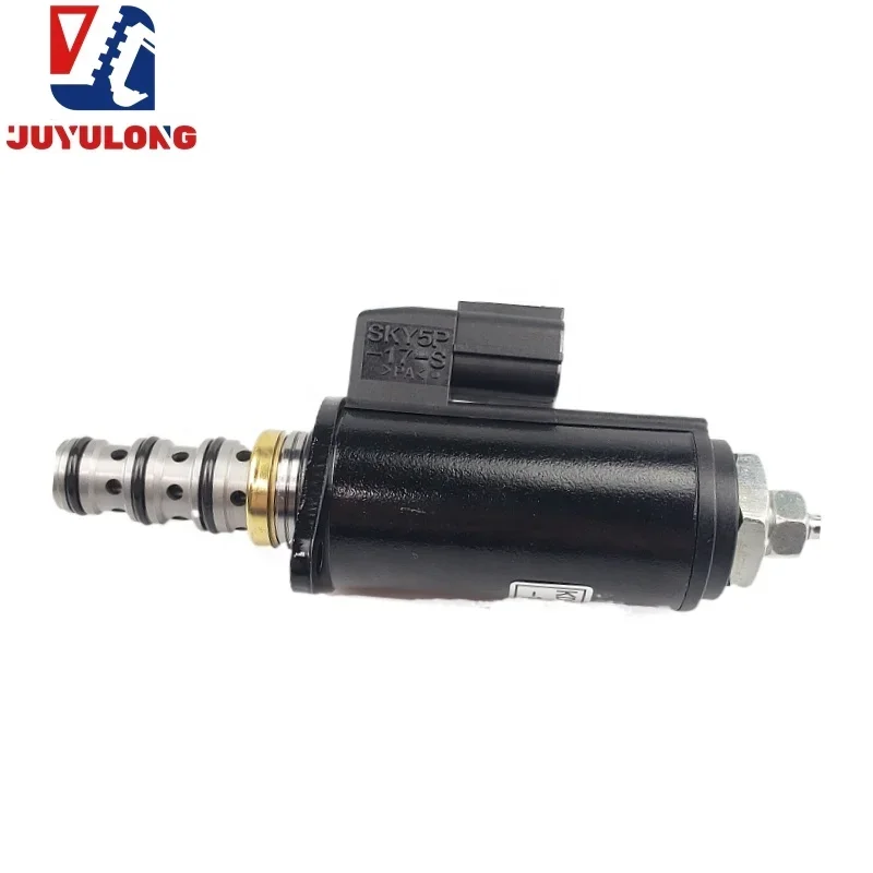 JUYULONG for Kobelco SK200 250 260-6 30C40-111 excavator hydraulic pump solenoid valve Construction Machinery Parts YN35V00018F2