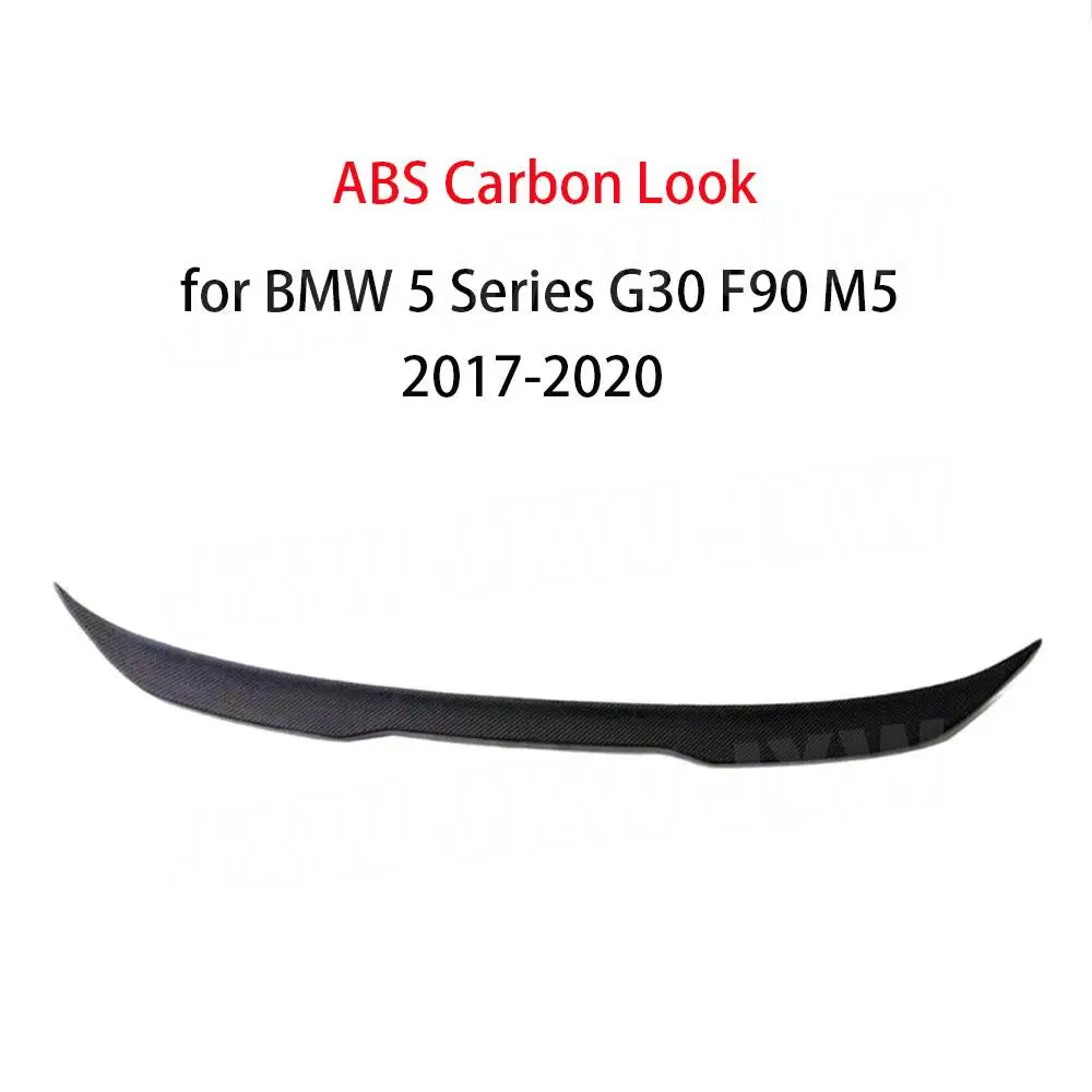 ABS Rear Spoiler Boot Wings for BMW 5 Series G30 F90 M5 Sedan 2017-2020 Duck wings Car Styling Gloss Black Carbon Look