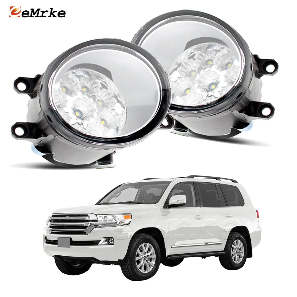 Upgrade Led Fog Lights Lamp Assembly PTF for Toyota Land Cruiser J200 200 URJ202 VDJ200 URJ200 2015.10 2016 2017 2018 2019 2020