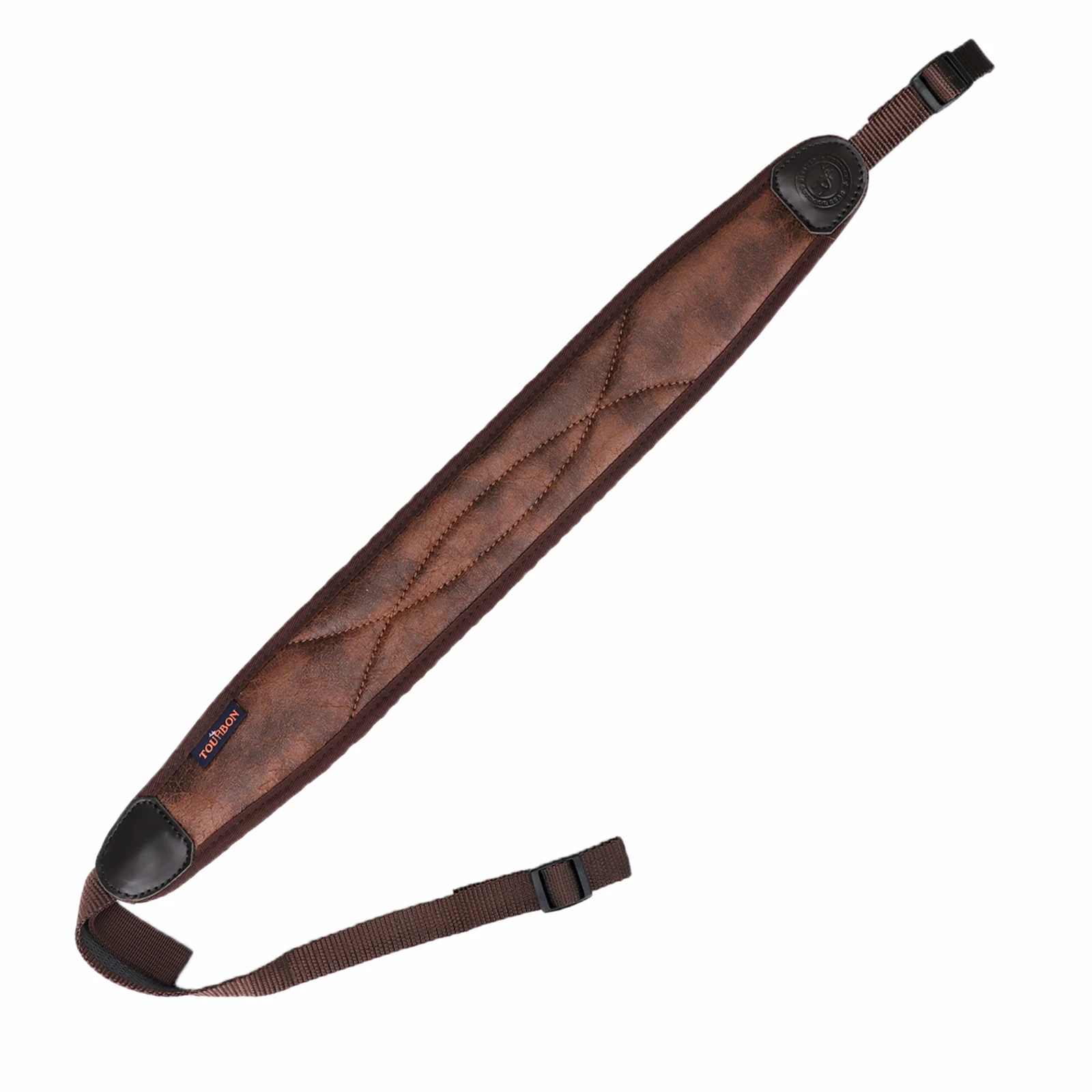 Tourbon Schießgewehr Sling Schrotflinten Schultergurt Pistole Tragegurt rutschfest 62-97CM verstellbar Neopren Jagd Braun – Detail 12