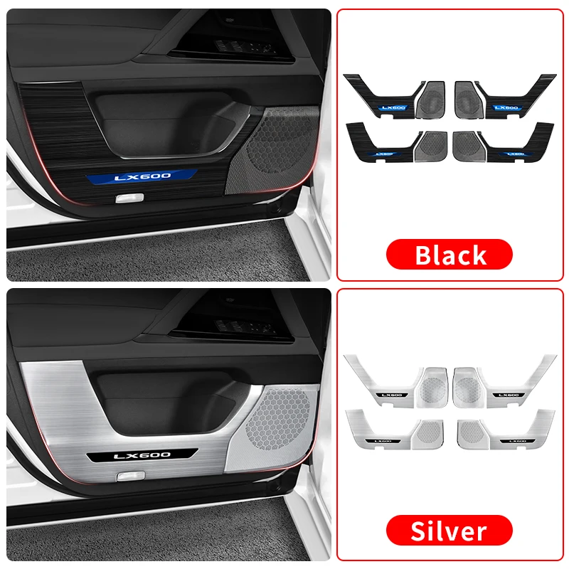 For 2022-2026 Lexus LX600 LX700h Stainless Steel Door Protector Cover Interior Trim Protection Upgrade Accessories