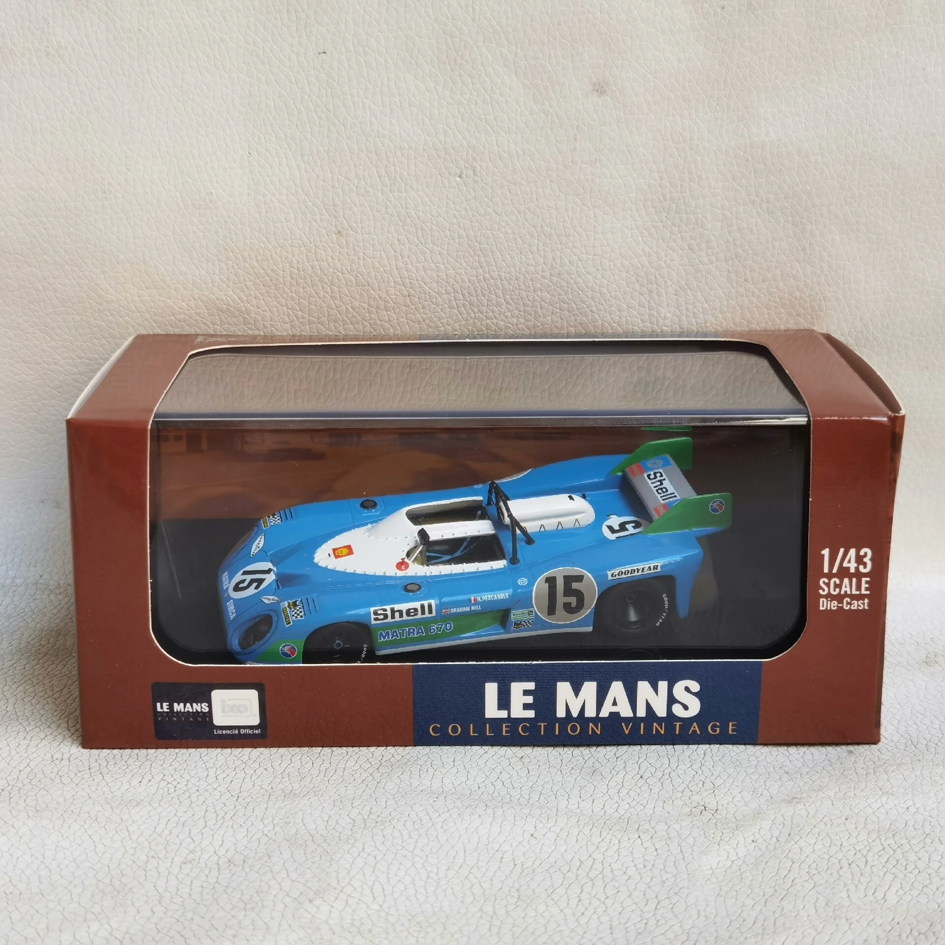 Diecast IXO Escala 1/43 MATRA MS670 # 15 1972 LE MANS 24 horas de carreras modelo de coche de aleación 3G