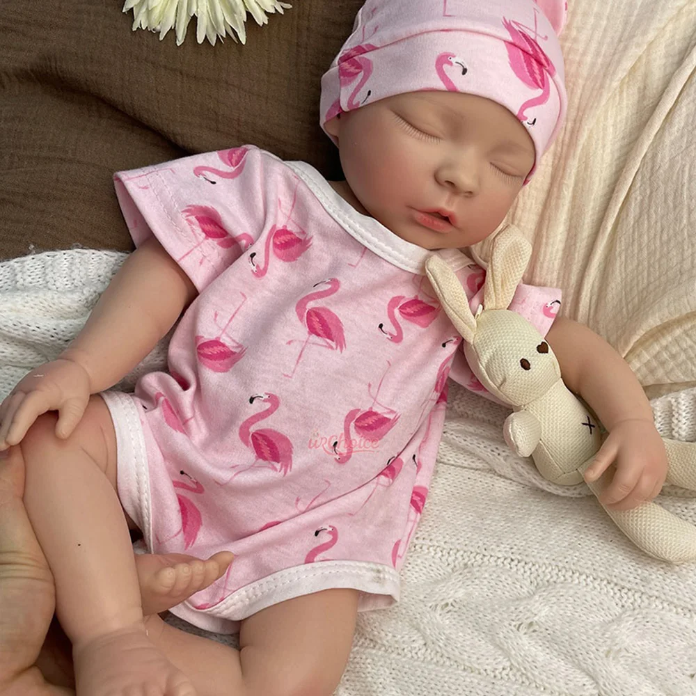 Open Mouth 20Inch Realistic Silicone Reborn Doll Hand-Painted 3D Veins Reborn Doll Newborn Gift For Christmas With Accessories