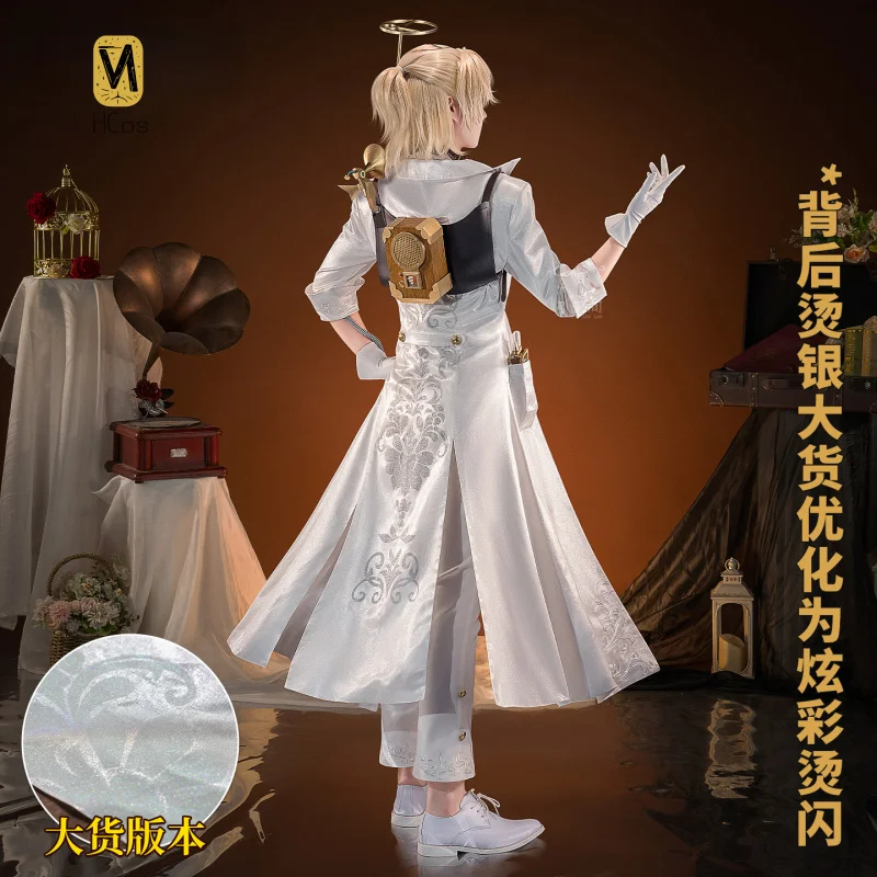 Game Identity V Prisoner Cosplay Costume Full Set Uniform Role Play Halloween Carnival Party Outfit for Women Men HCos view 2