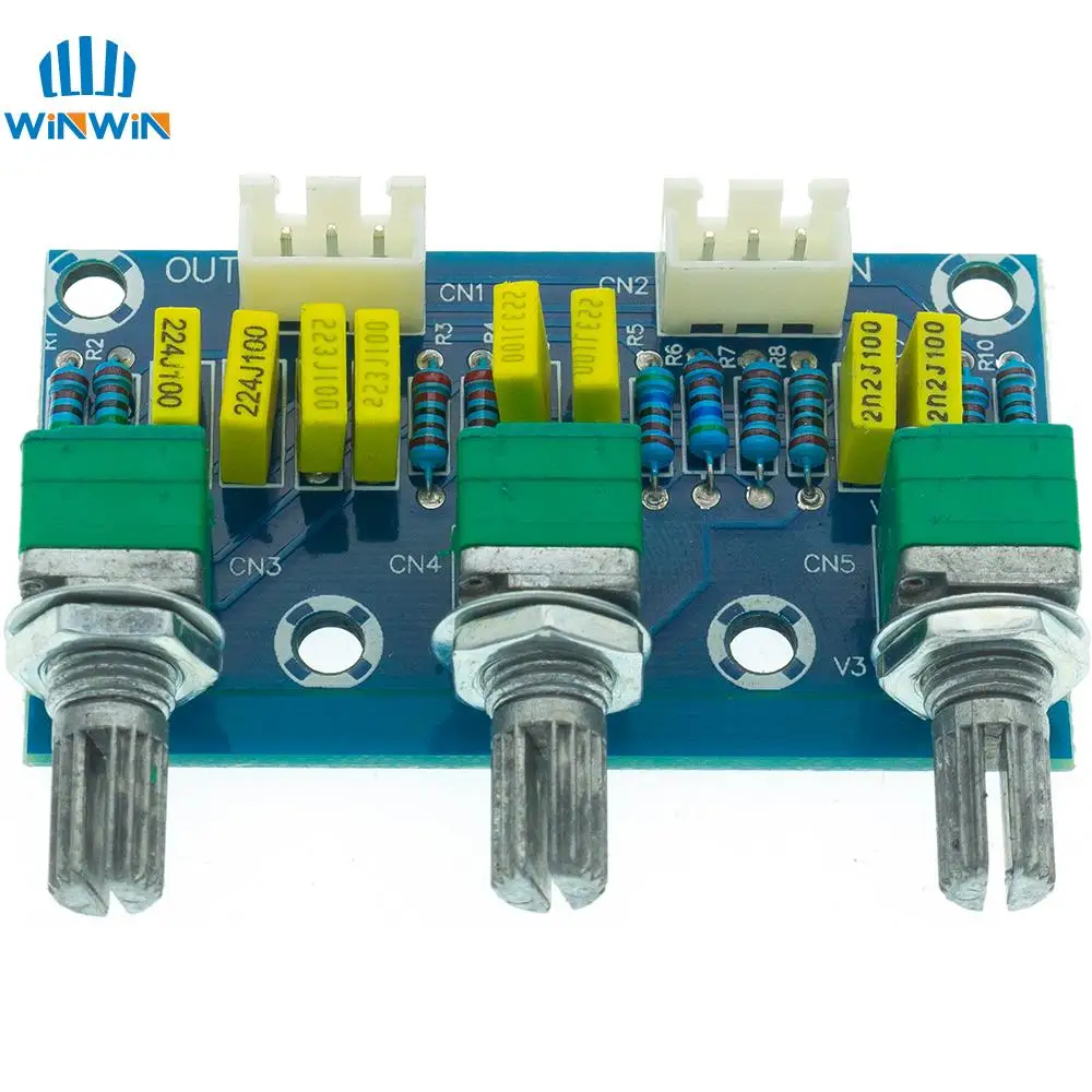 XH-M802 Passive Tone Board Amplifier Preamp Power Module Low High Sound Adjustment Electonic Diy Electronic PCB Board