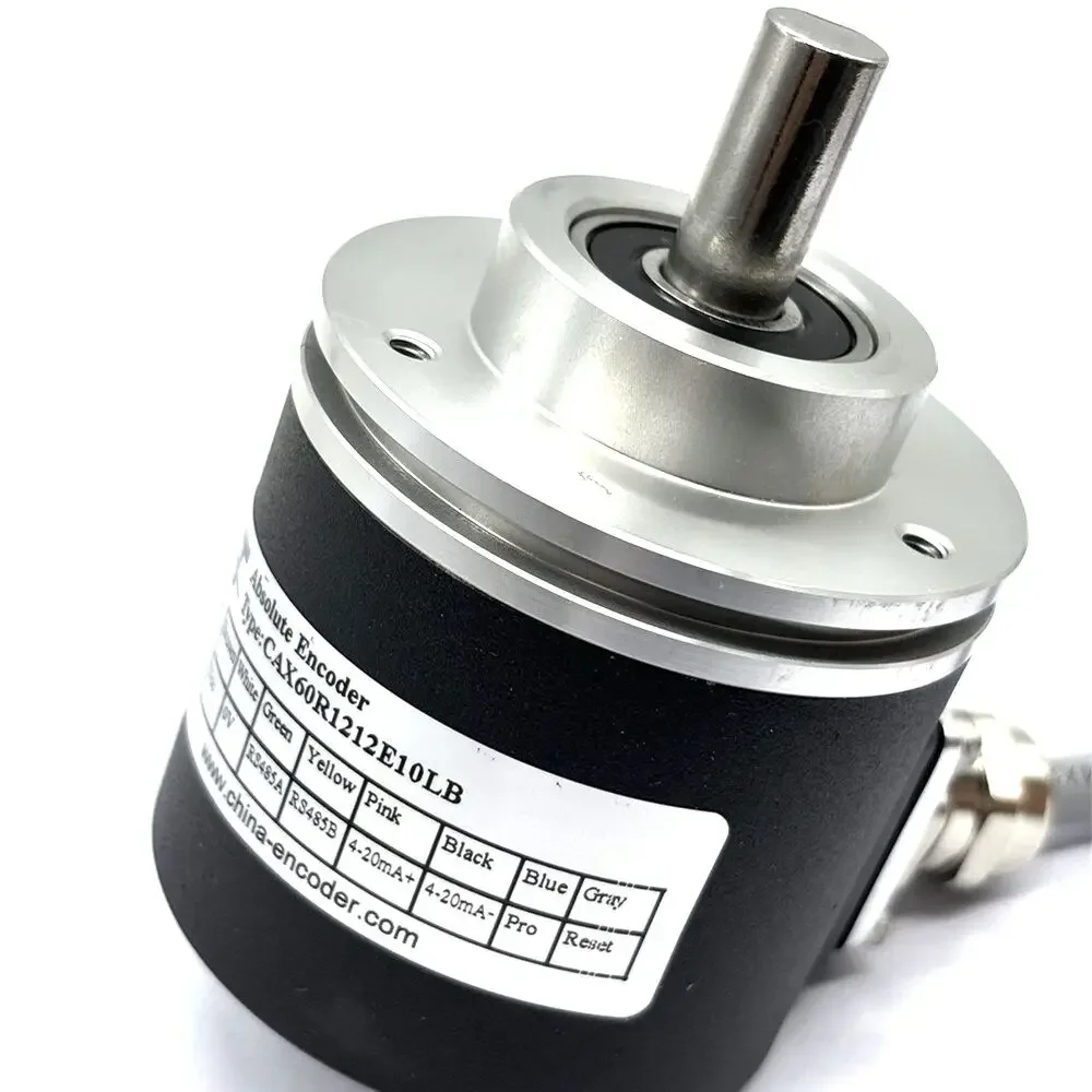 

8/10/12 Bit Multi Turn Absolute Rotary Encoder 4-20mA SSI RS485 Modbus Canopen Output 60mm 10-30V 6/8/10/12mm Shaft