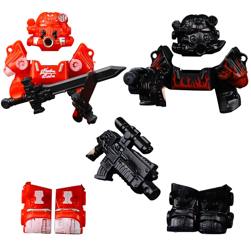 

MOC Movie Series Character Accessories Red Black Mini Assembly Building Block Figures for Kids Educational Toys Gifts CD718