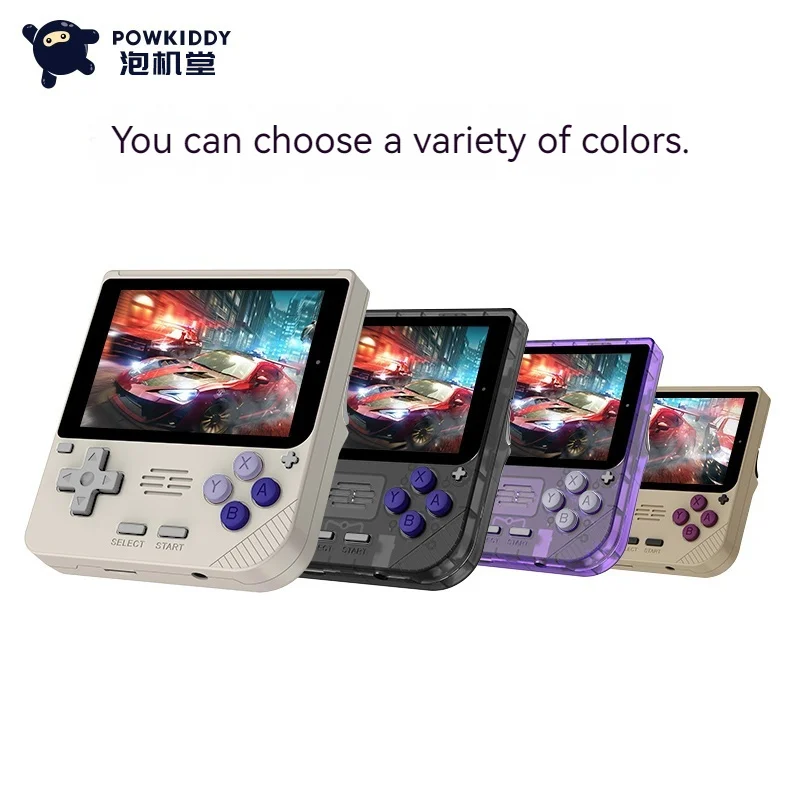 Powkiddy V10 Retro 3.5 Inch Mini Handheld Game Console Gba Ips Screen 480*320 Rk3326 Open Source System Children Christmas Gift