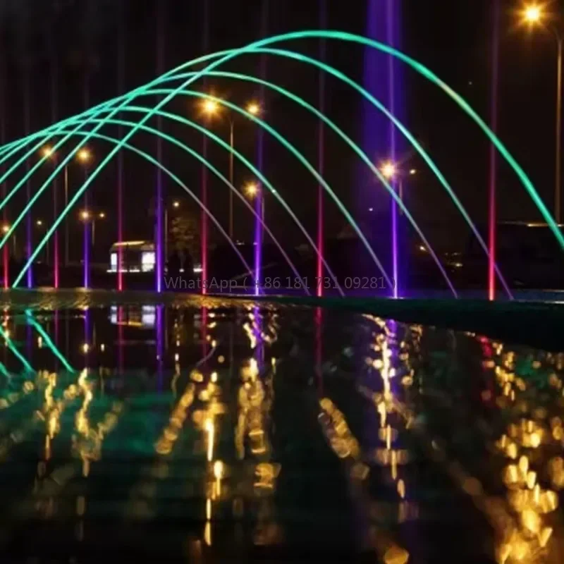 Full Set Outdoor Pool Pond Garden Deck Jet Laminar Flow Water Fountain Nozzle With Underwater Led Pool Light