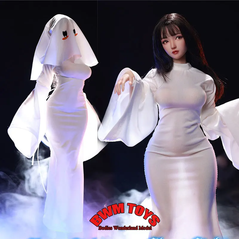 LS2026-02 1/6 Collectible Ghost Girl Soldier Cosplay Version Movable Eyes Luna Full Set 12inch Action Figure Doll