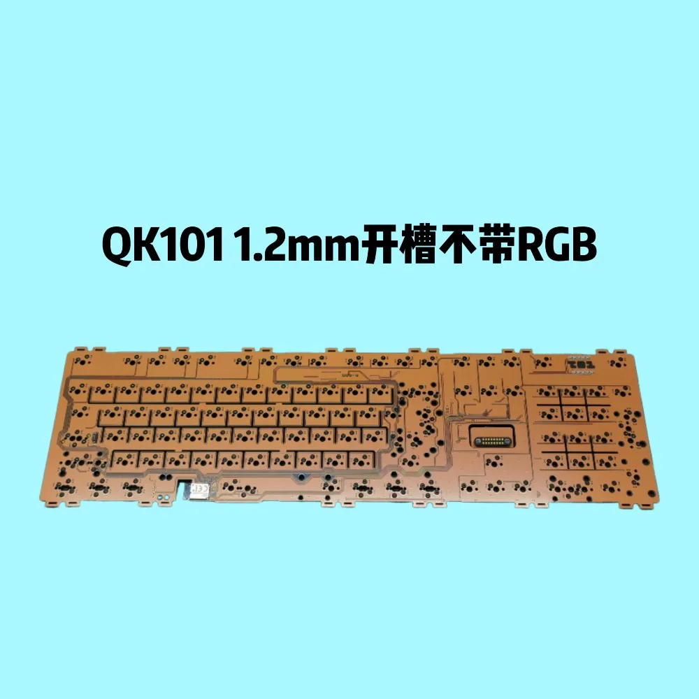 QK101 Original PCB Custom 1.2/1.6mm RGB Slotting Replacement in Stock-Fast Shipping Includes Filling Cotton Keyboard Accessory