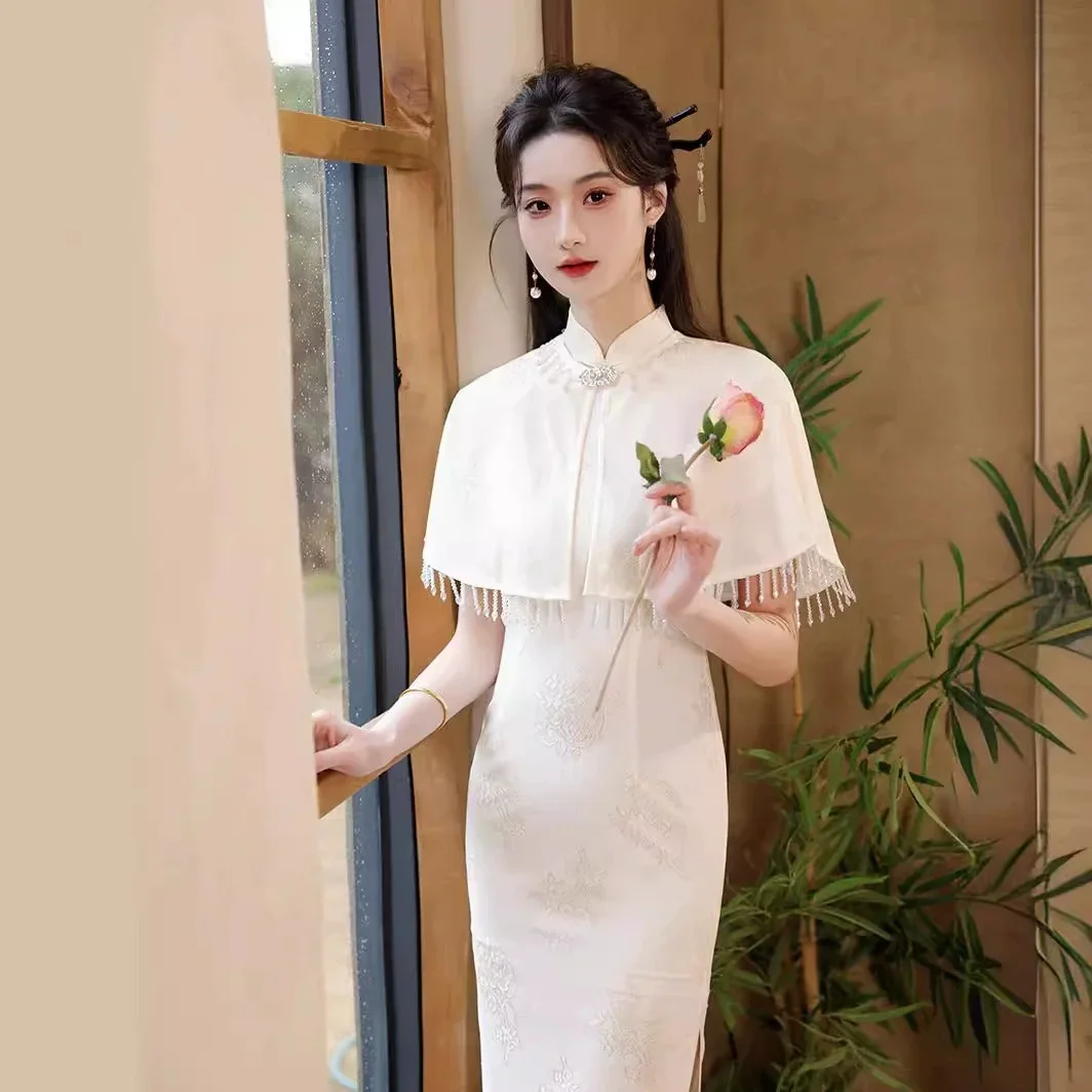 

Лето 2025 г., новый китайский стиль Qipao, улучшенный Cheongsam, молодой стиль, элитный темперамент для девочек