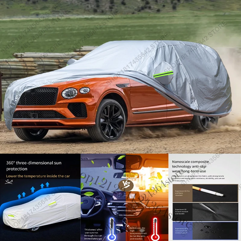 Full Car Cover Compatible with Bentley Bentayga 2016-2025 SUV Car Cover All-Weather Outdoor Protection Sun UV Rain Dust Proof