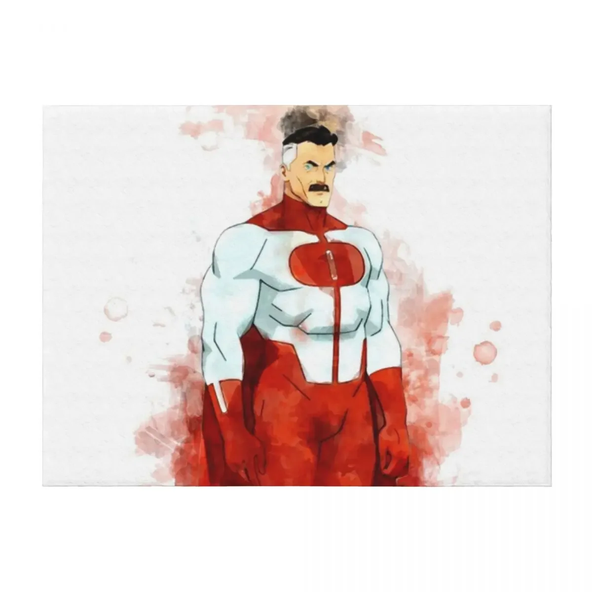 

Invincible - Omni-Man *watercolor* Throw Blanket Decoratives Blankets Sofas Of Decoration Travel for babies Blankets