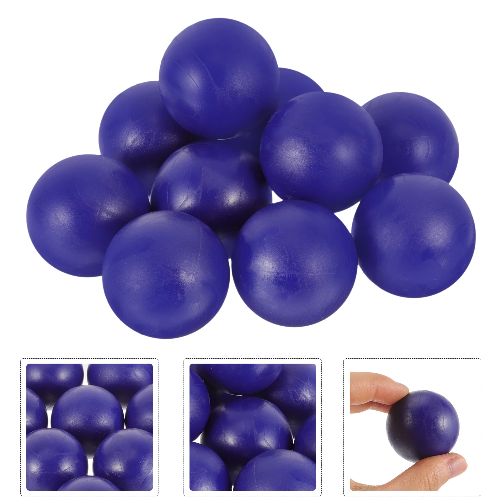 

10 Pcs 36mm Glossy Football Table Soccer Game Desktop Accessories Dining Small Resin Miniature Footballs