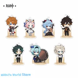 MiHoYo Official Genuine Genshin Impact Zhongli Concert Series Character Q-version Acrylic Small Standing Cards Doujin Birthday