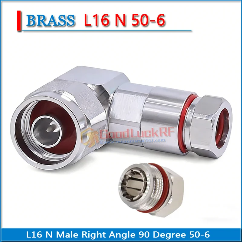 

L16 N Male Right Angle 90 Degree Clamp 1/4" 1/4 super flexible 50-6 feeder GPS 50ohm Copper RF Connector Adapters