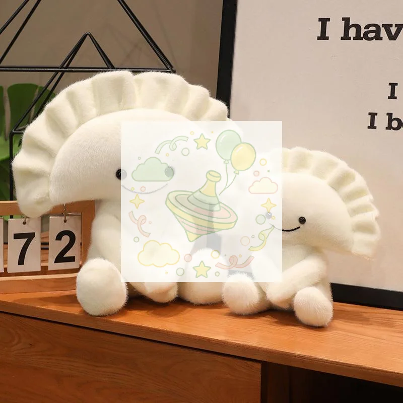 Cute Polish Dumplings Plush Toy Delicious Food Pillow Bedhead Sofa Bedroom Pillow Cushion Dormitory Bed Backrest Gift For Frien