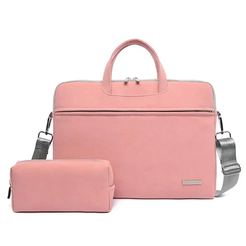 Sacoche étanche pour ordinateur portable pour femme et homme, sac à main en PU pour Macbook Air Pro