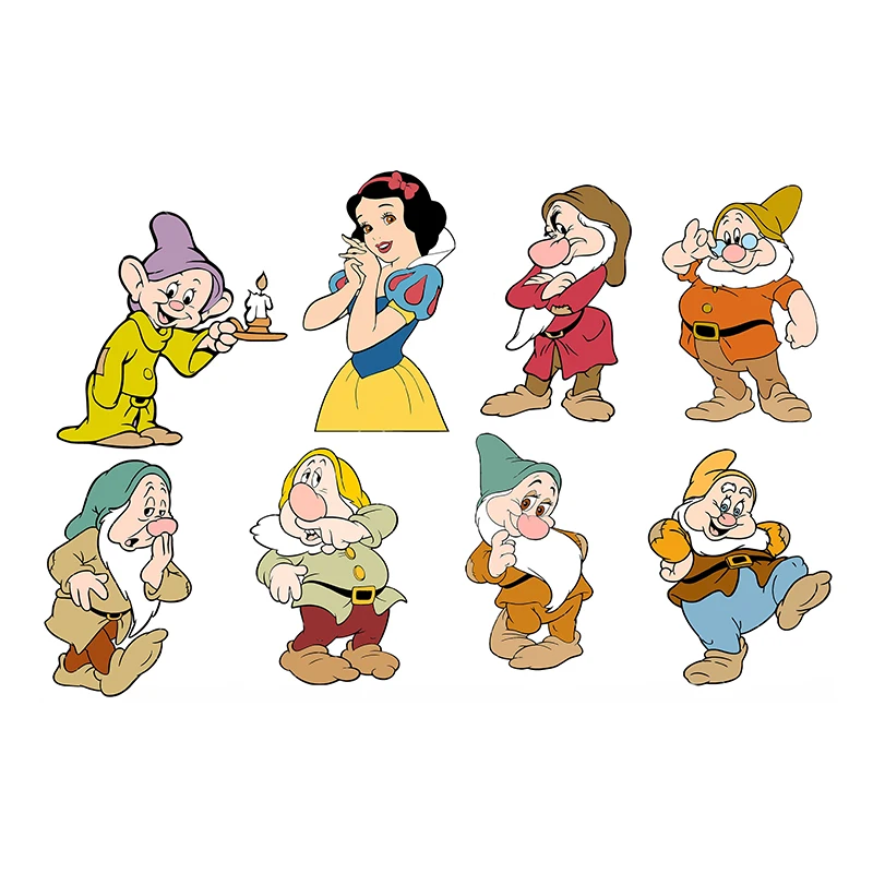 Disney Princess Metal Cutting Dies Snow White 7 Dwarfs Dies For DIY Scrapbook Paper Cards Decorative Craft Die Cut New 2022