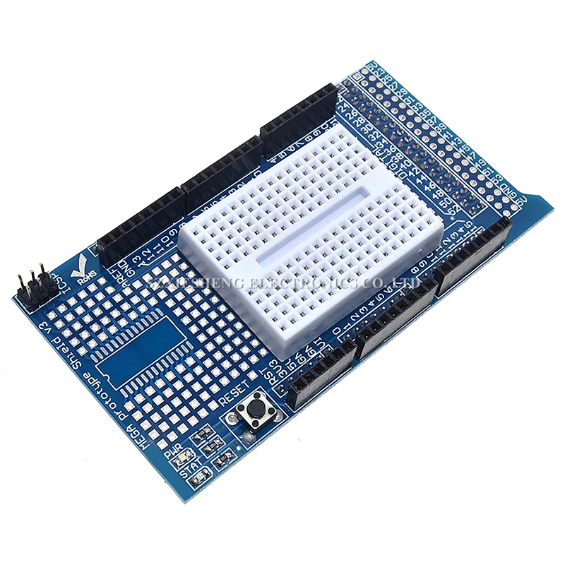 MEGA 2560 R3 Proto Prototype Shield V3.0 Expansion Development Board + Mini PCB Breadboard 170 Tie-Points For Arduino DIY