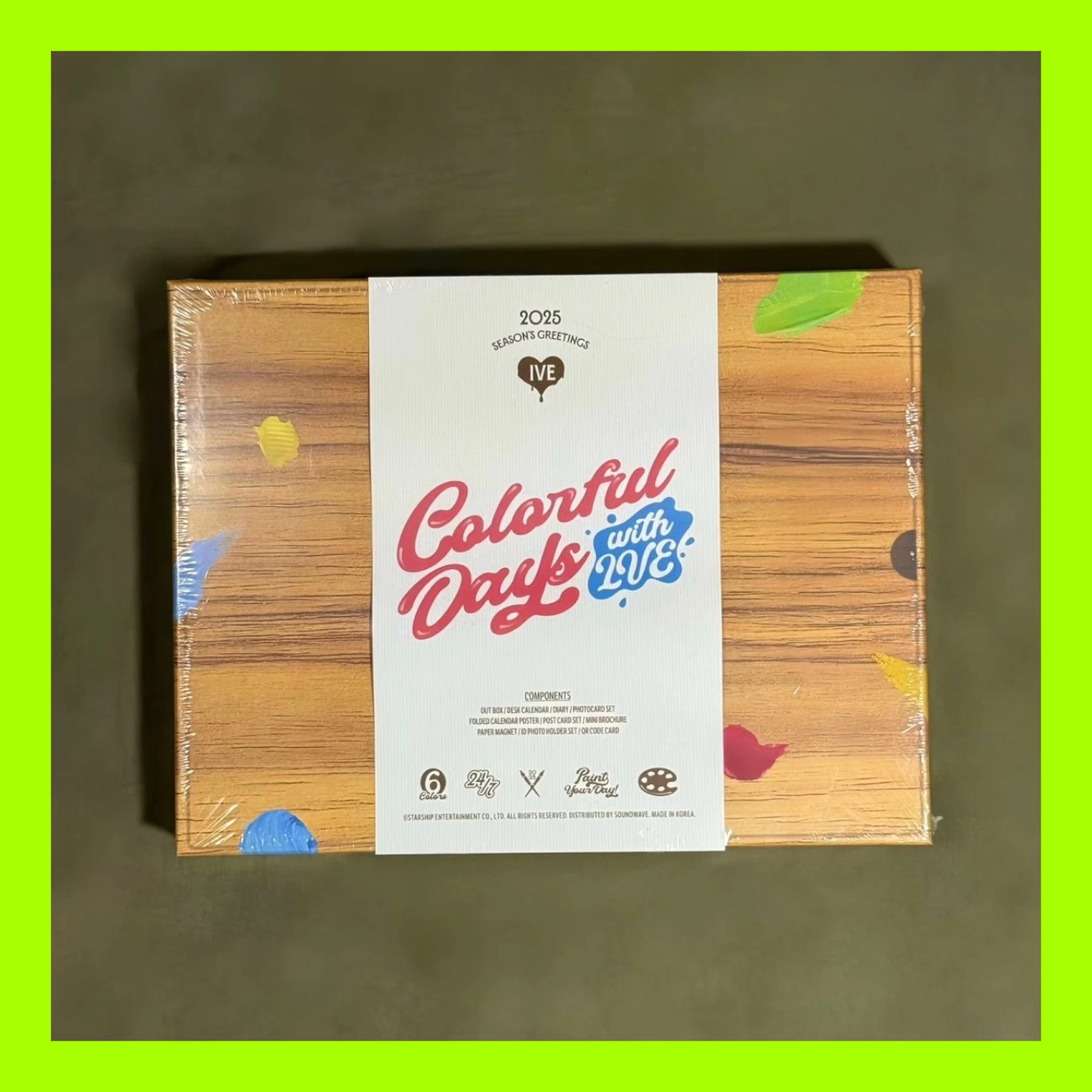 

IVE 2025 SEASONS GREETINGS “Colorful Days" official original merchandise
