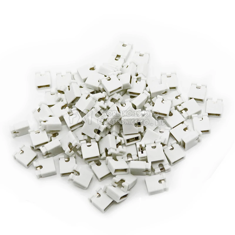 100PCS Pitch 2.4mm Pin Header jumper shorted cap & Headers & Wire Housings Black yellow white green red blue For Arduino