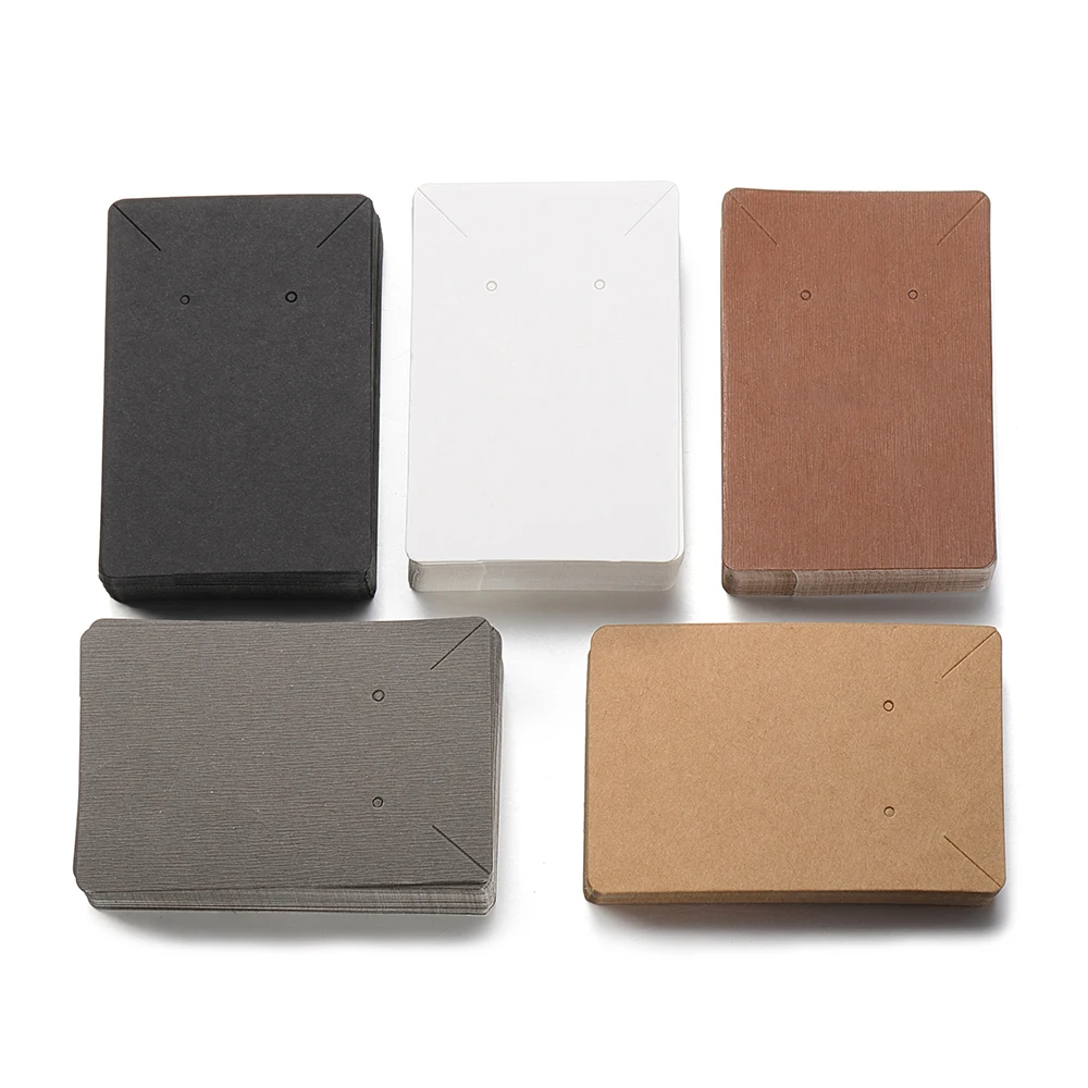 50 Stück/Set Präsentationskarten für Ohrringe und Halsketten, geeignet für Schmuckkästchen und Verpackungen, Kartonanhänger, Papierkarten für Ohrstecker, 6 x 9 cm. – Detail 14