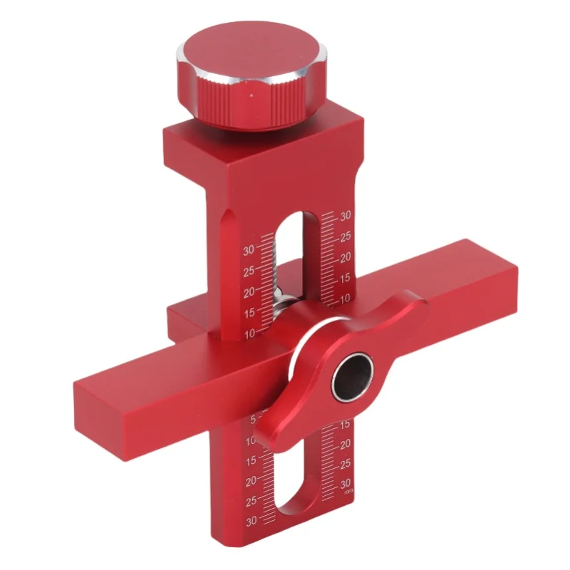 Cabinet Door Mounting Jig 2 In 1 Hinge Installation Position Tool Aluminum Alloy Adjustable Length Aid Positioner