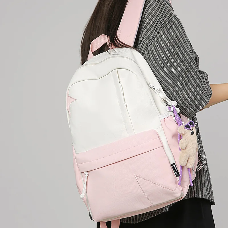 

Холщовые рюкзаки для средней школы для подростков, легкая большая вместительная 16-дюймовая сумка для ноутбука, школьная сумка для студентов колледжа