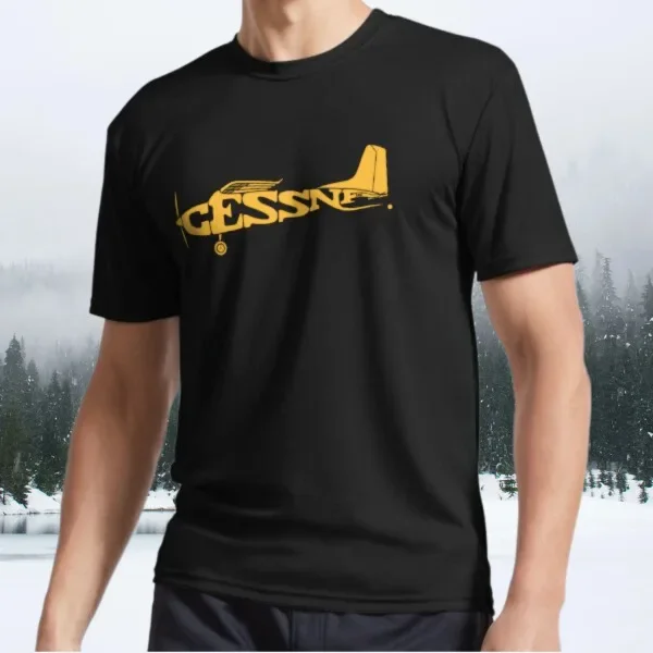 Cessna Logo Active T-Shirt Logo Me'ns T-Shirt Funny Size S to 5XL