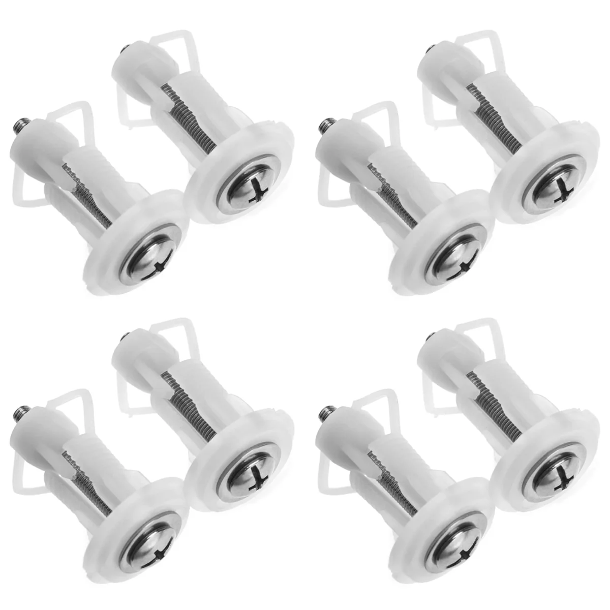 2025 + 8 قطعة غطاء المرحاض العلوي مسامير مقعد جيدا الجوز عموم تحديد WC ثقب أعمى تركيب عدة لمفصلات مقعد المرحاض العالمي