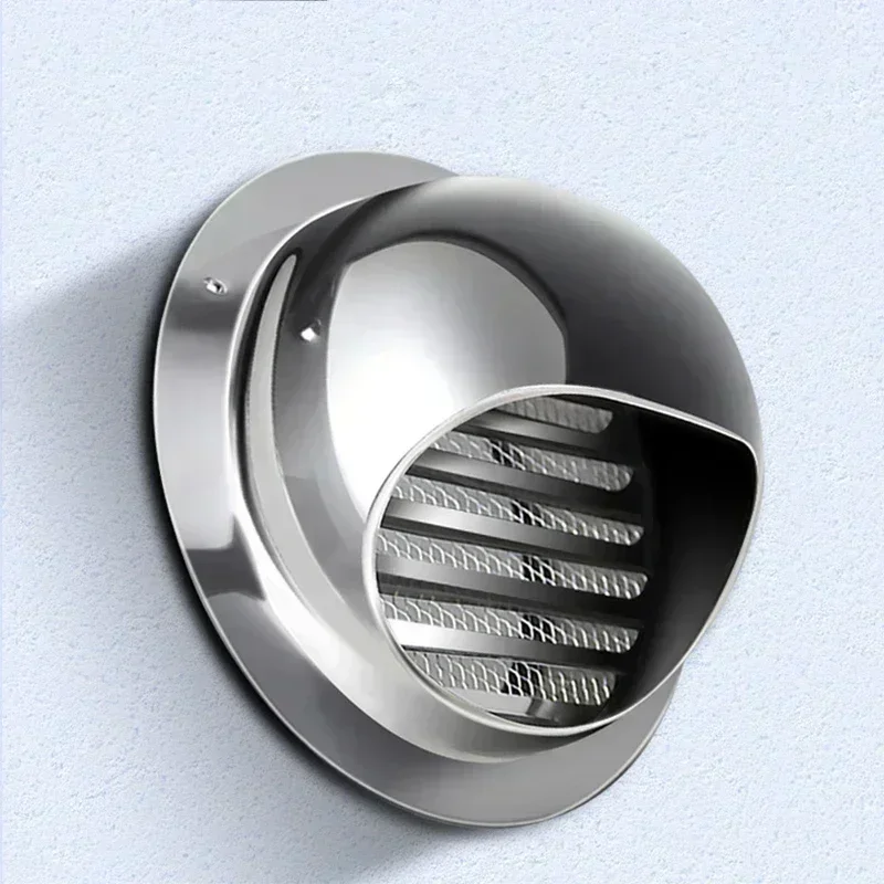 Stainless Steel Wall Ceiling Air Vent Ducting Ventilation Exhaust Grille Cover Waterproof Outlet Heating Cooling Vents Cap