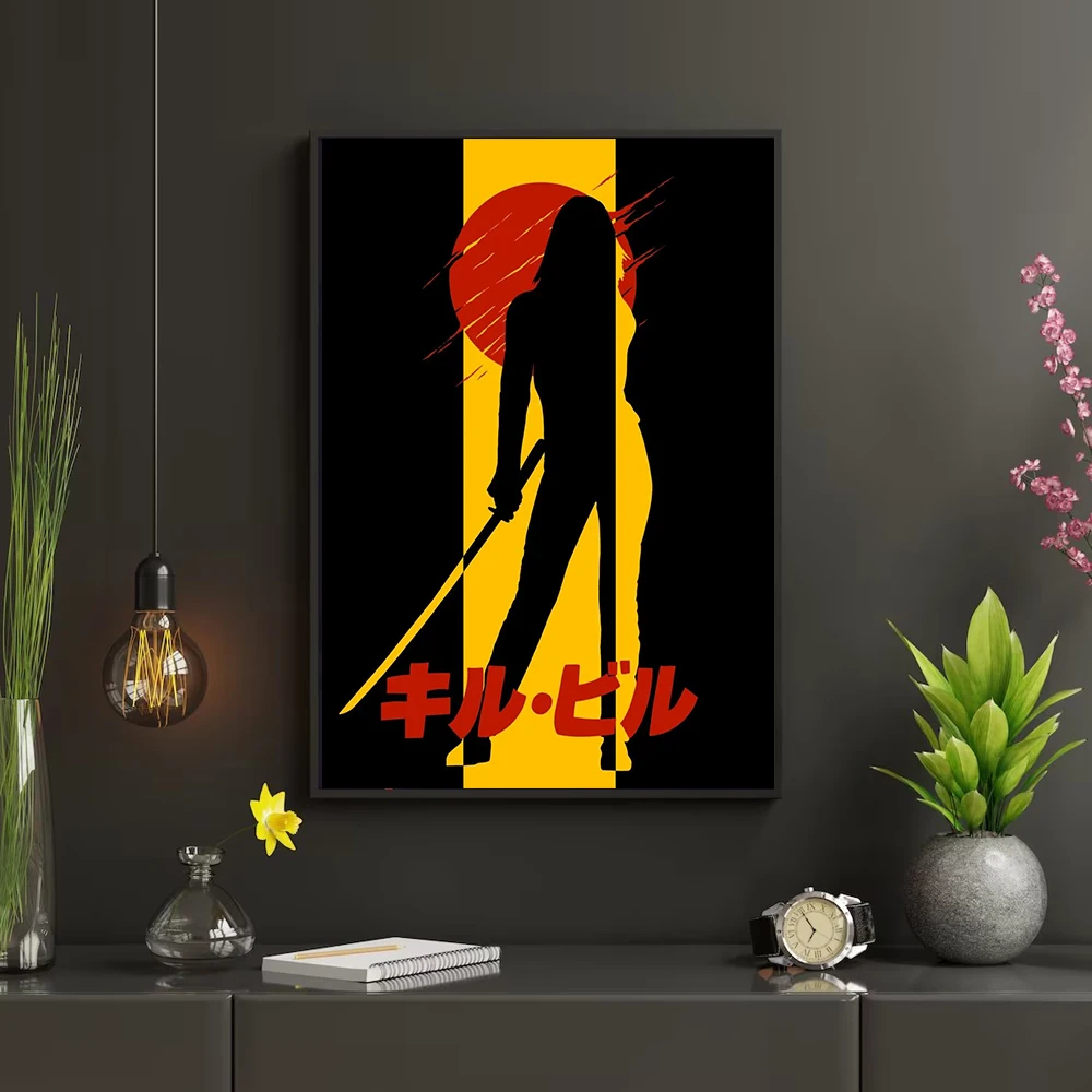 Kill Bill Classic Movie Covers Poster Canvas Printing Kill Bill Quentin Tarantino Movie Film Wall Art Decor Cinema Wall Decor