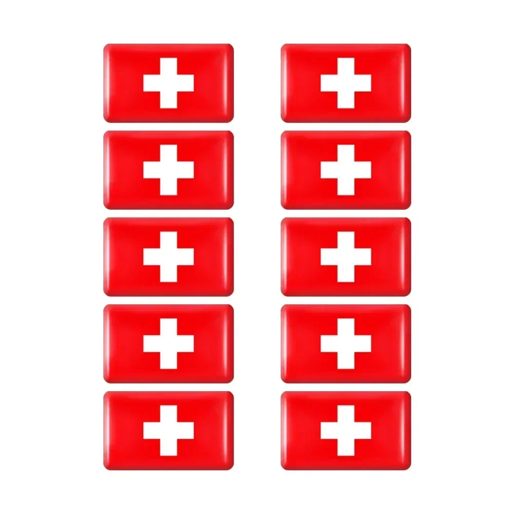 10 stücke Epoxy Italien Flaggen Aufkleber Auto Innendekoration Aufkleber für Fiat 500 Abarth Punto Panda Tipo Bravo Stilo Coupé Doblo Abzeichen