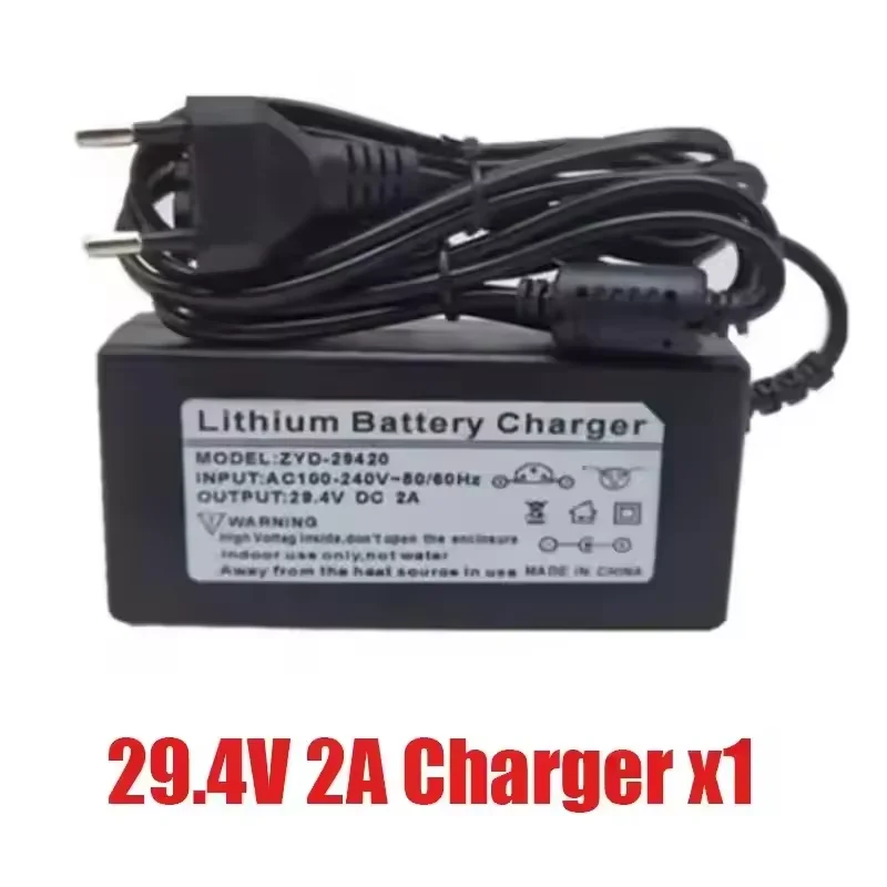 24V 7S4P 18650 batterij 100Ah 100000mAh voor elektrische rolstoelen Oplaadbare lithium-ionbatterij + 29,4V oplader