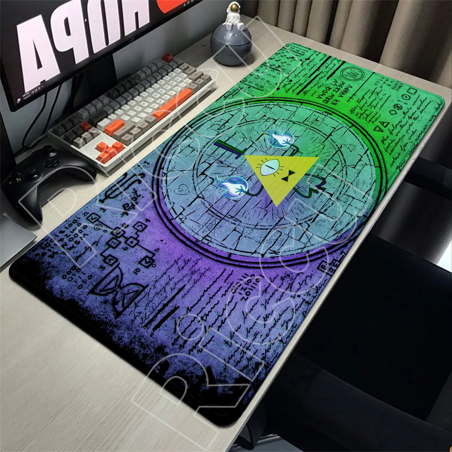 Xxl Long Padding Desk Protector Mousepad Bill Cipher Anime Mouse Pad Gravity Fall Mouse Pad Company Table Pads Carpet Desk Pad