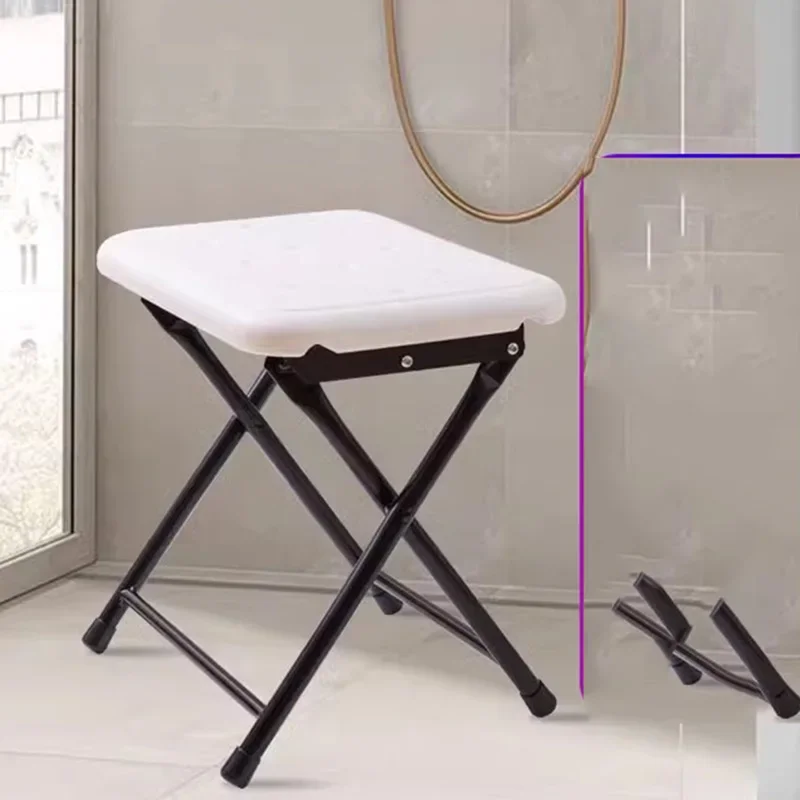 

Elderly White Bathroom Chairs Footrest Items Ergonomic Shower Women Bathroom Chairs Designer Sedia Pieghevole Home Furniture