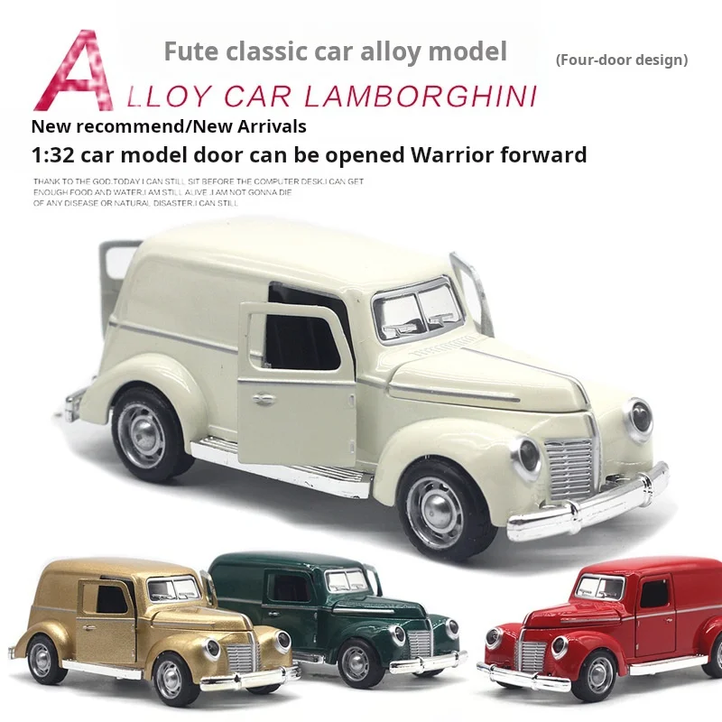 1:32 Legierung Oldtimer Modell Kinder Spielzeugauto Ornamente Zurückziehen Auto Modell Junge Spielzeug Druckguss Pädagogische Sammlung Spielzeug