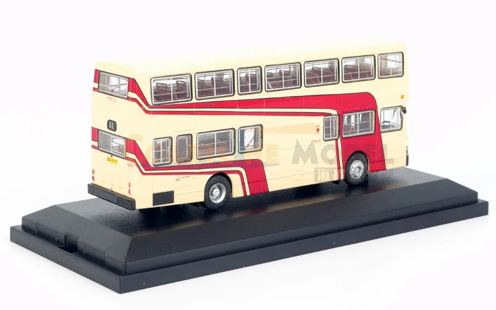 1:76 Scale Diecast Alloy Hong Kong KMB O305 Double Decker Bus Toys Cars Model Classics Adult Collectible Souvenir Gifts Display