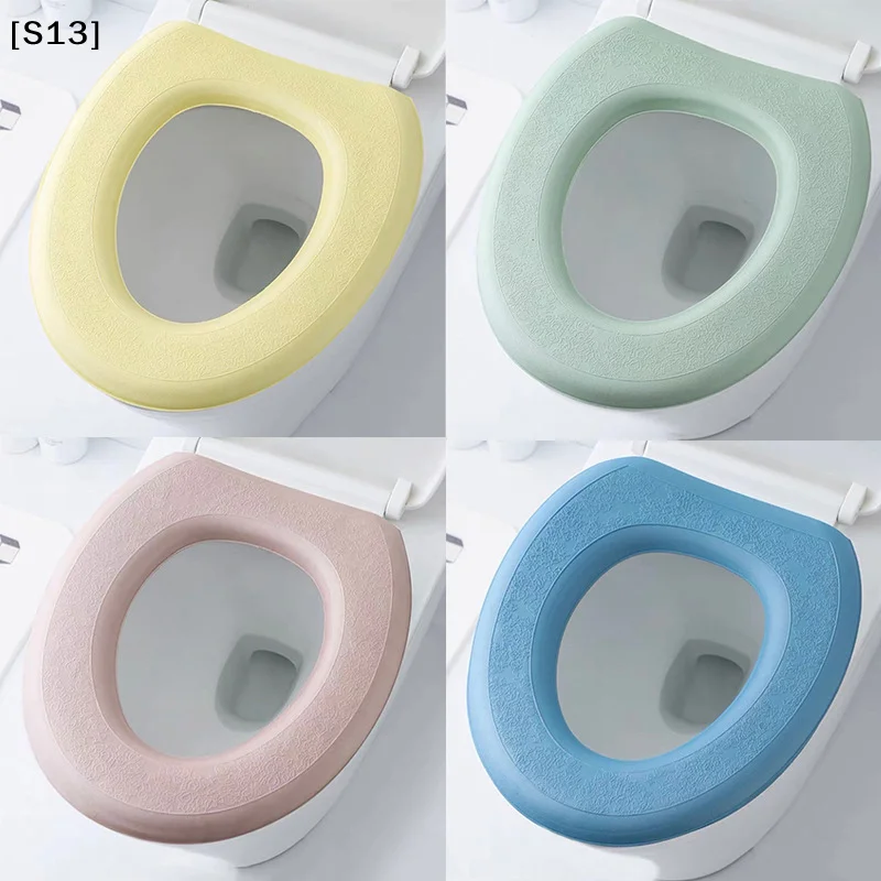Waterpoof Soft Toilet Seat Cover Bathroom Washable Closestool Mat Pad Cushion O-shape Toilet Seat  Toilet Cover Accessories[Q]Q@